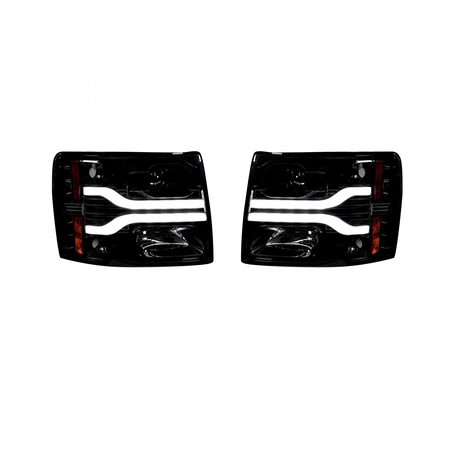 RECON 07-13 SILVERADO PROJ HLS W/HIGH PWR OLED HALOS/DRL-SMOKE/BLACK DRIV/PA 264195BKC